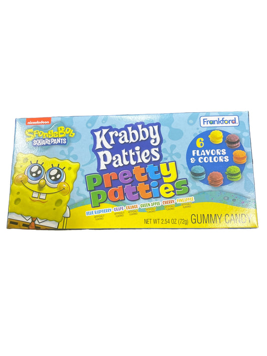 US SpongeBob Krabby Patties Pretty Patties 72g