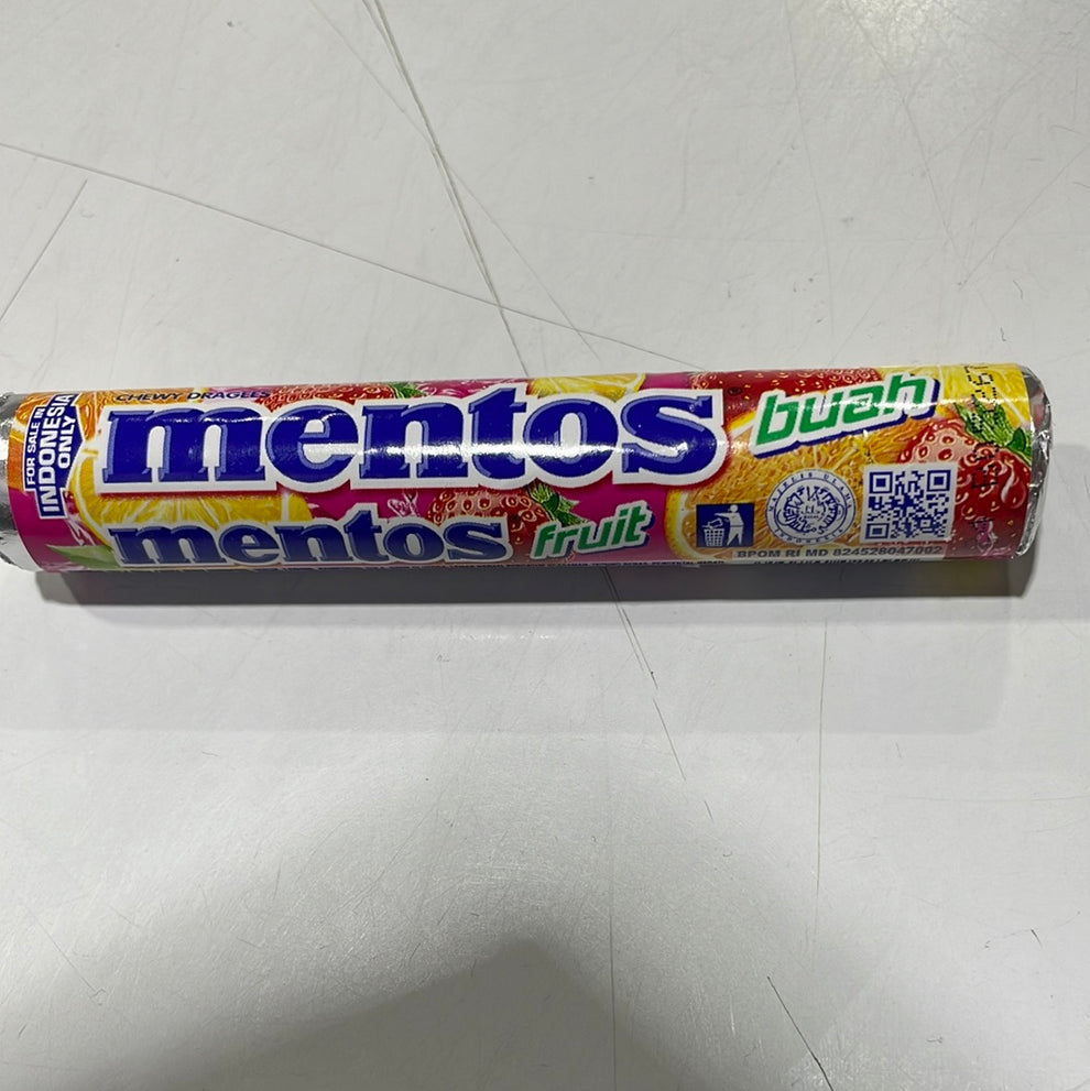 Mentos Fruit 29g – Tom's Confectionery Warehouse