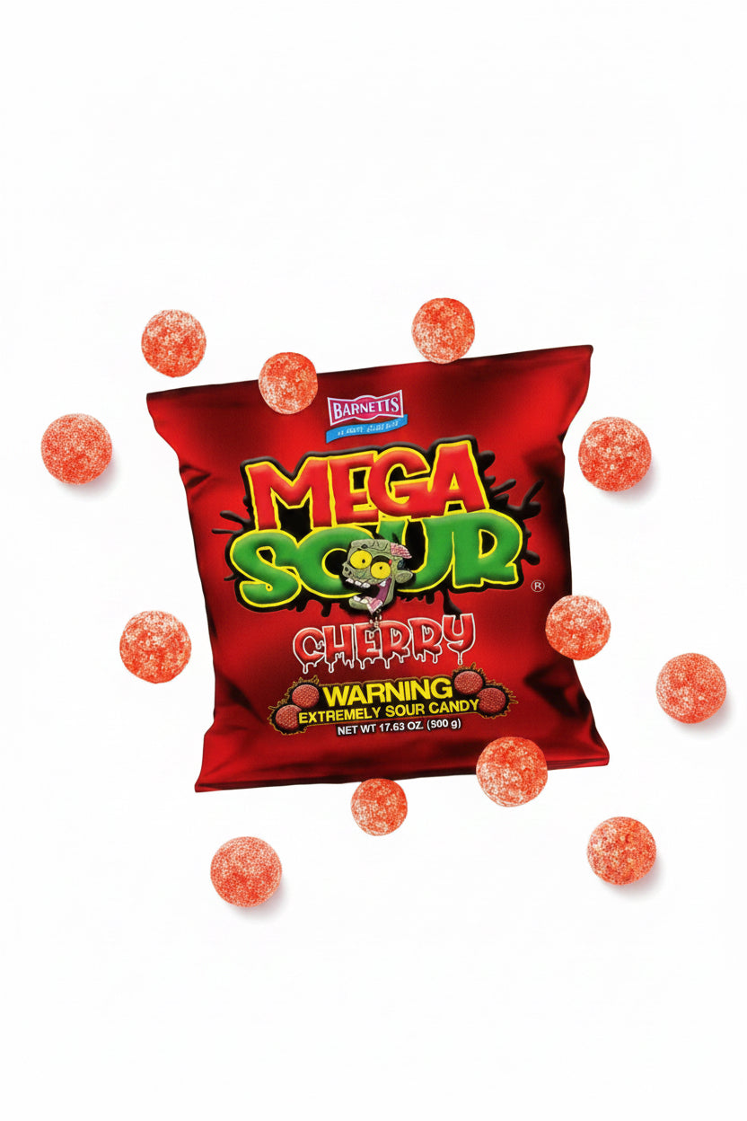UK Barnetts Mega Sour Cherry 500g