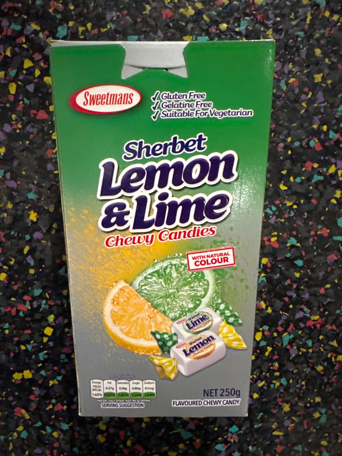 Sherbet Lemon & Lime Chewy Wedge 250g