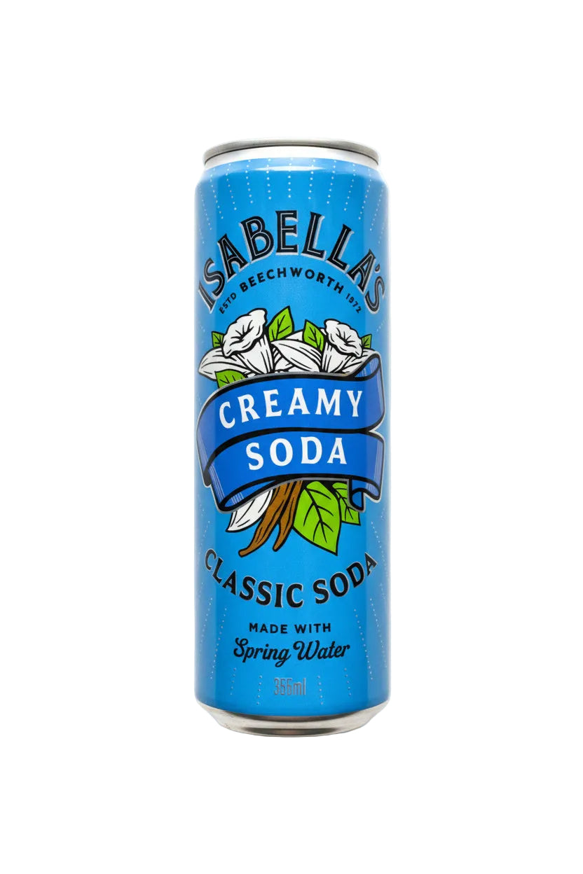 Isabella’s Classic Soda - Creamy Soda 355ml - Tom's Confectionery Warehouse