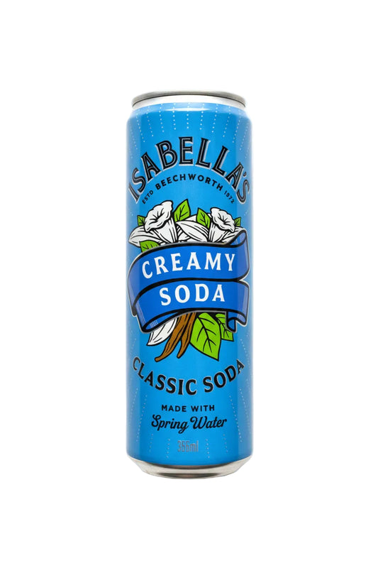 Isabella’s Classic Soda - Creamy Soda 355ml - Tom's Confectionery Warehouse