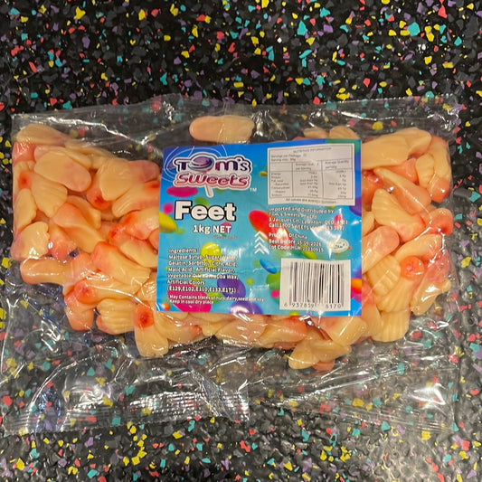 Tom's Sweets Gummy Feet 1kg
