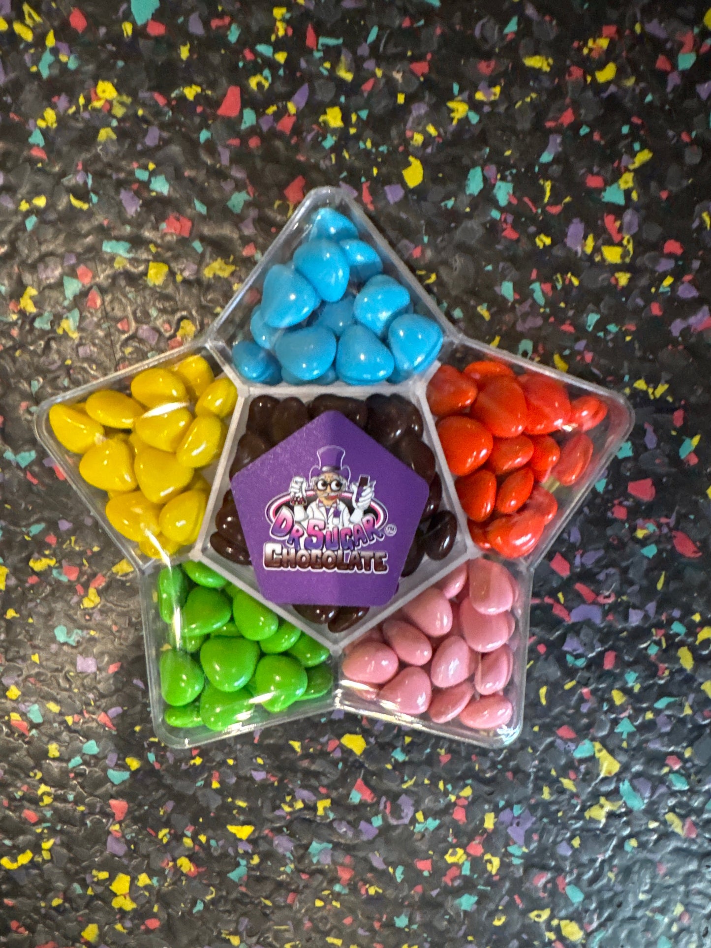 120g CHOCOLATE BEANS BUTTON-STAR