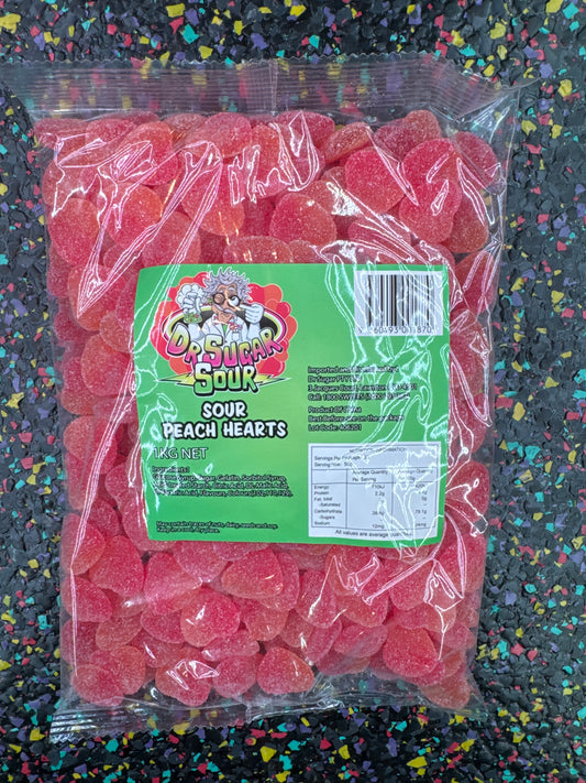 Dr. Sugar Sour Peach Hearts 1kg