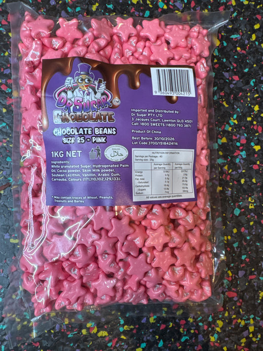 Dr Sugar - Pink Chocolate Star 1kg