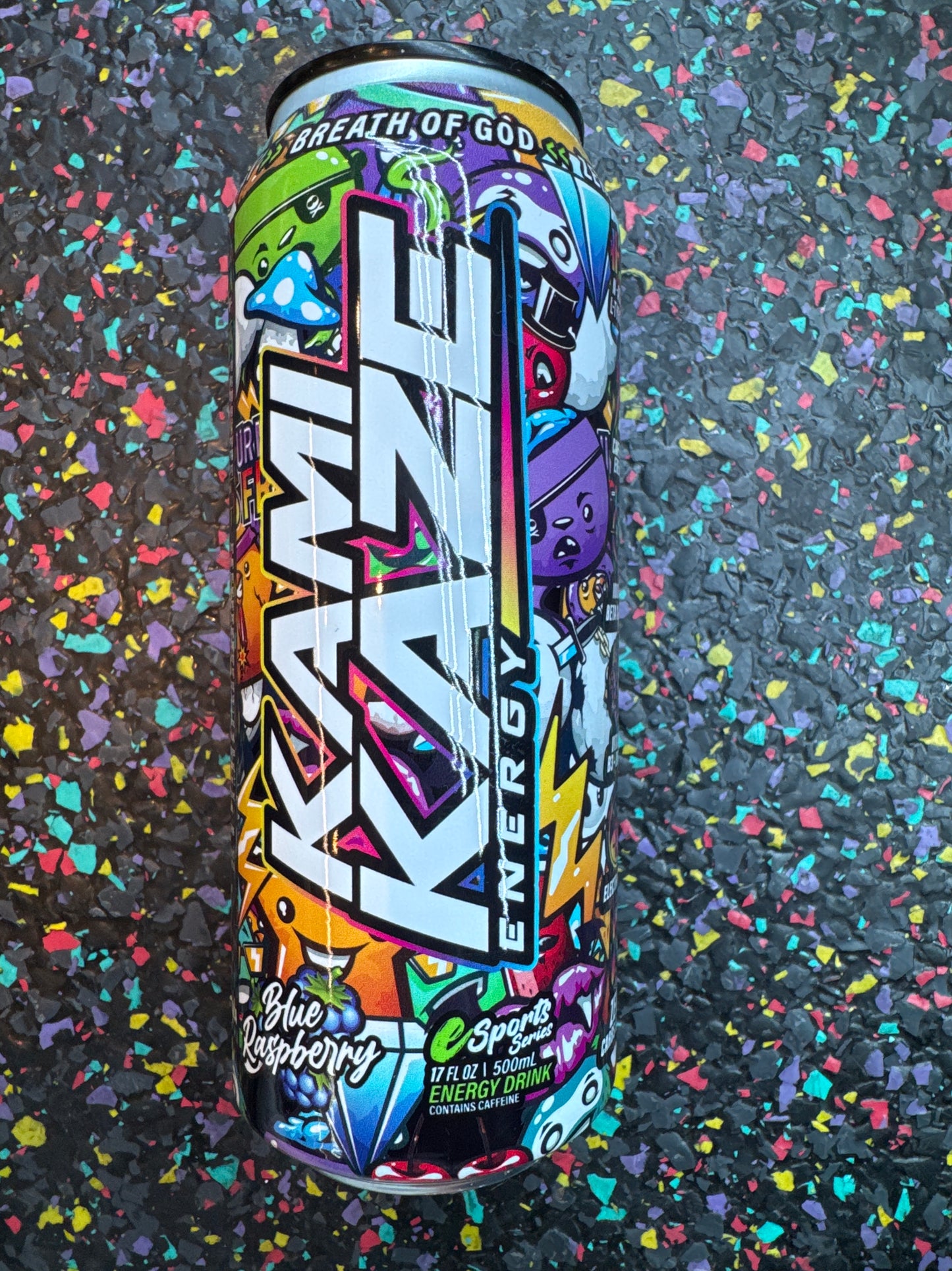 Kamikaze energy blue raspberry 500ml