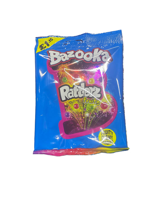 Bazooka Rattlerz Sour Chewy Candies 100g