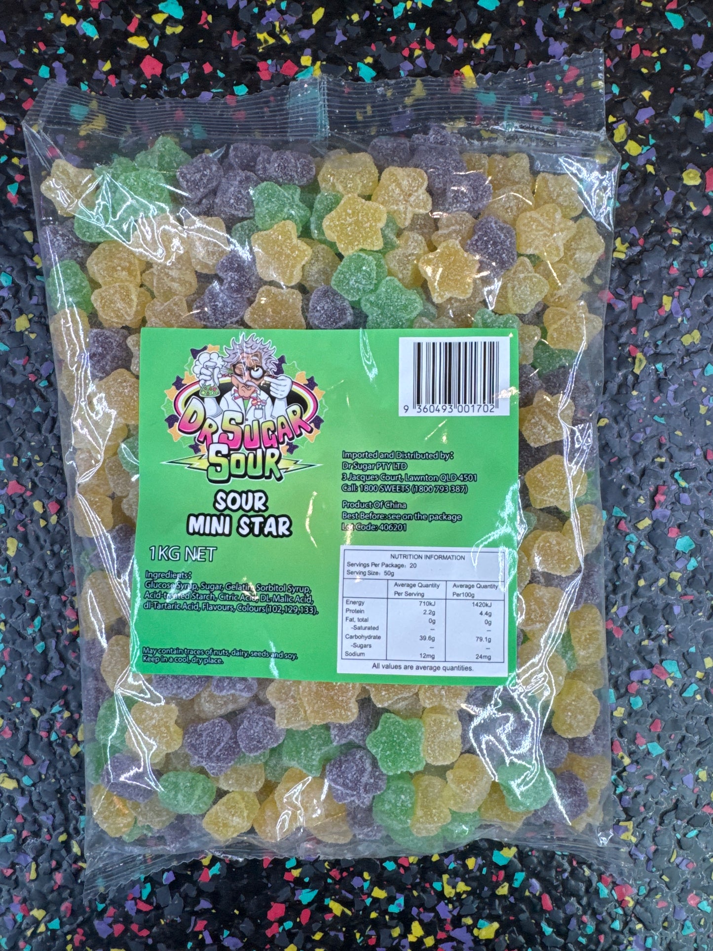Dr. Sugar Sour Mini Star 1kg