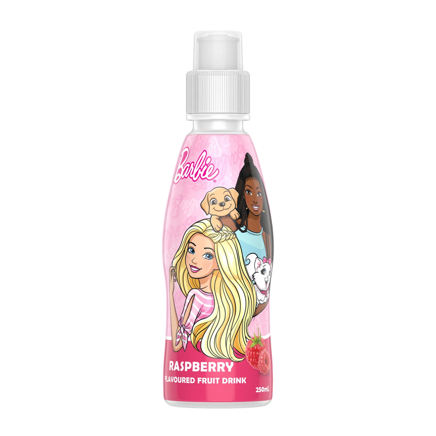 Fruity Burst  Barbie Raspberry 250ml - Tom's Confectionery Warehouse