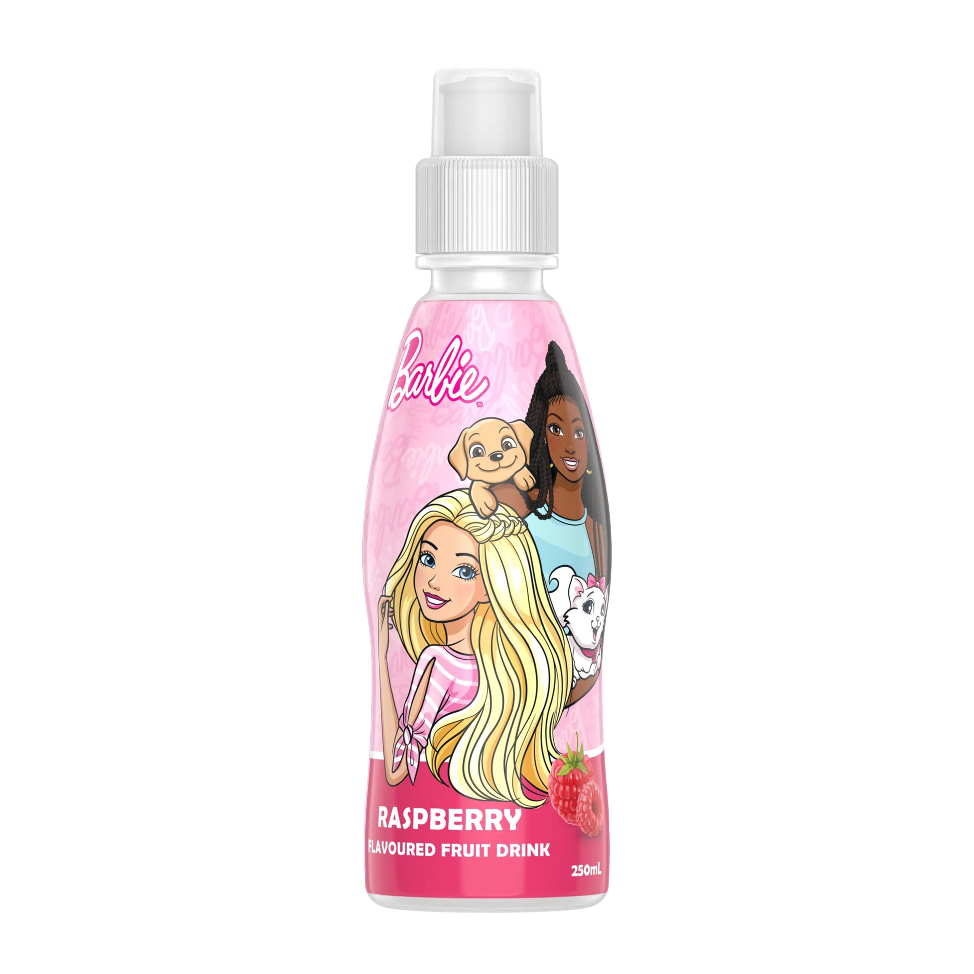 Fruity Burst  Barbie Raspberry 250ml - Tom's Confectionery Warehouse