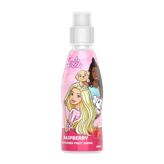 Fruity Burst  Barbie Raspberry 250ml - Tom's Confectionery Warehouse