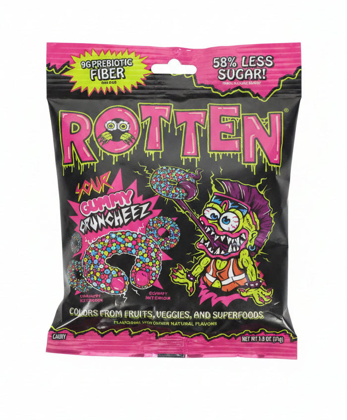 Rotten Sour Gummy Cruncheez 51g