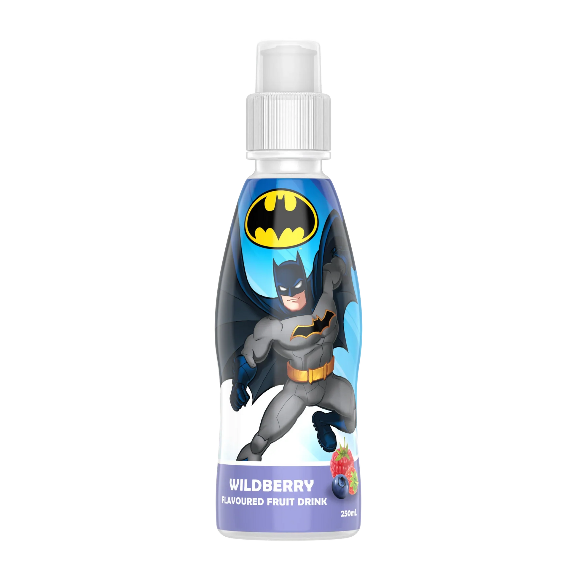 Fruity Burst Batman Wildberry 250ml - Tom's Confectionery Warehouse
