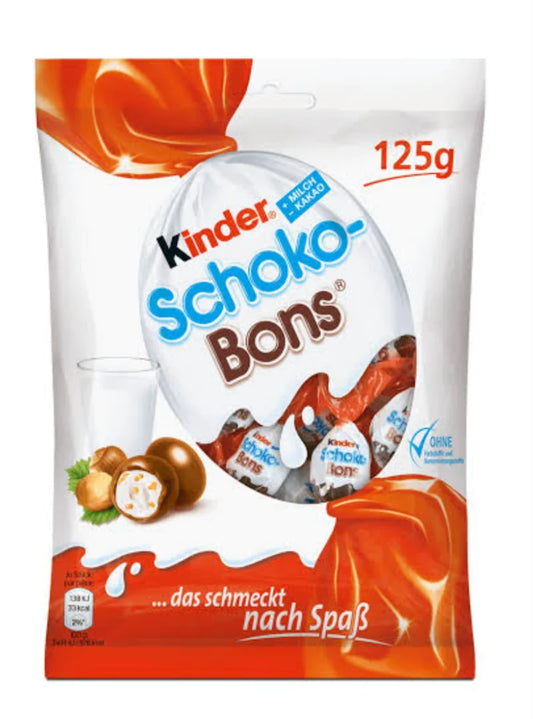 KINDER SCHOKO-BONS 125G - Tom's Confectionery Warehouse