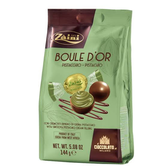 Zaini Boule D’or Pistachio 144g - Tom's Confectionery Warehouse