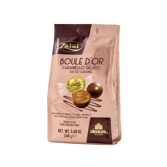 Zaini Boule D’or Salted Caramel 144g - Tom's Confectionery Warehouse