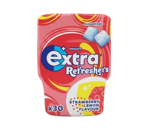 Wrigley's Extra Refreshers Strawberry Lemon 30pcs - Tom's Confectionery Warehouse