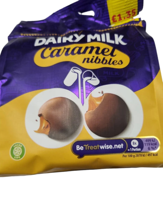 Cadbury Caramel Nibbles Bag 85g