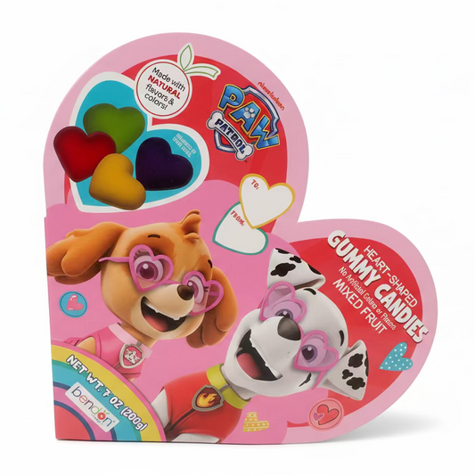 Puppies Heart shaped gummies (Natural Flavours) 200g - Tom's Confectionery Warehouse