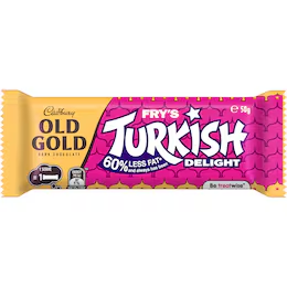 Cadbury Old Gold Turkish Delight Chocolate Bar 50g