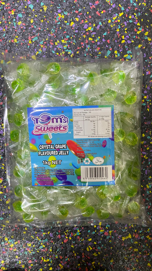 Tom's Sweets Crystal Grape Jelly 1kg
