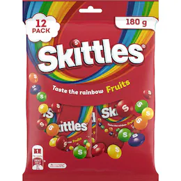 Skittles Fruits Chewy Lollies Mini Bags