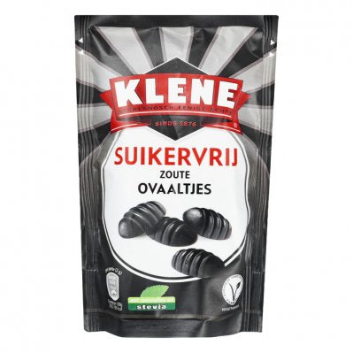 Klene Suikervrij Sugarfree Salt Oval Shaped Licorice