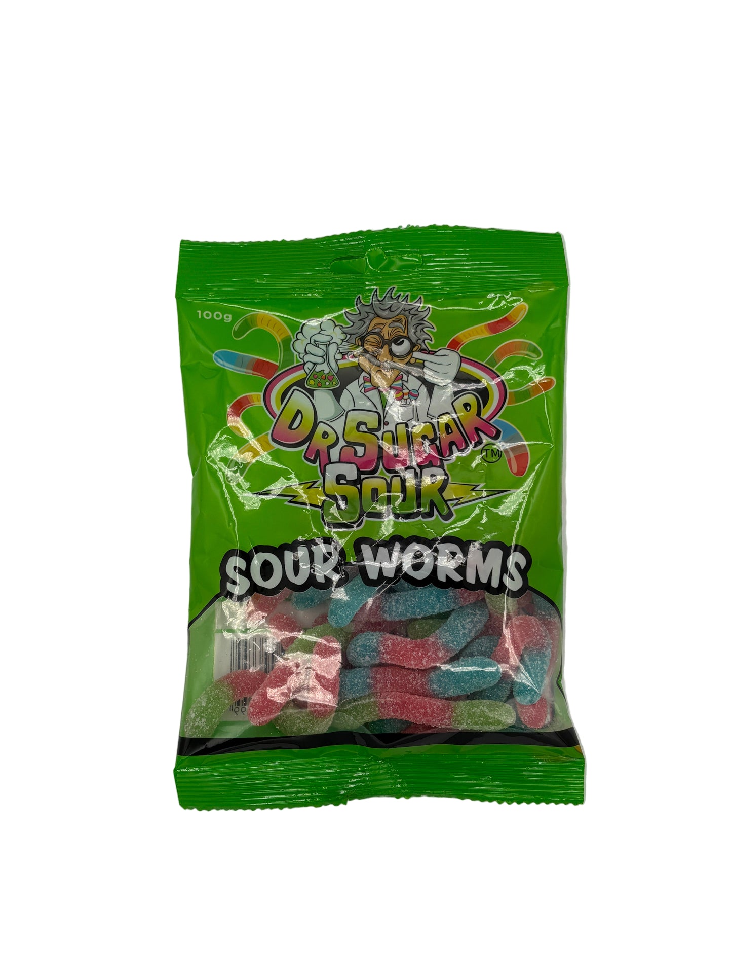 Dr Sugar Sour Worms 100g