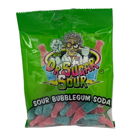 Dr Sugar Sour Bubblegum Soda 100g