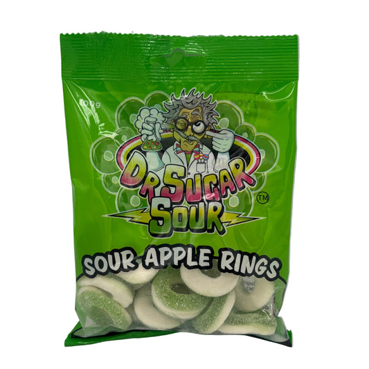 Dr Sugar Sour Apple Rings 100g