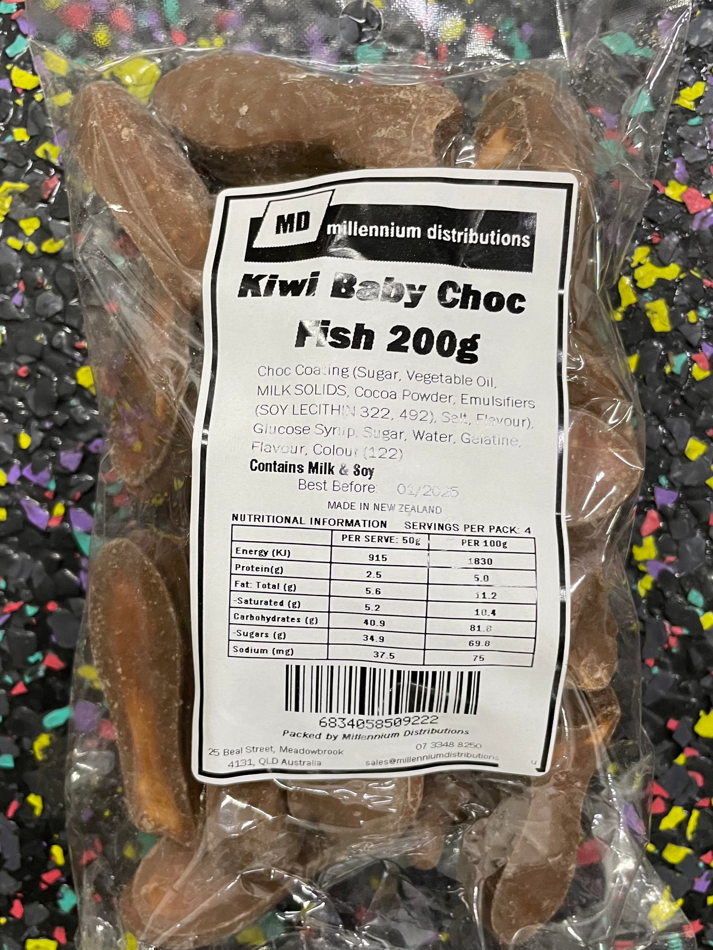Kiwi Baby Choc Fish - 200g