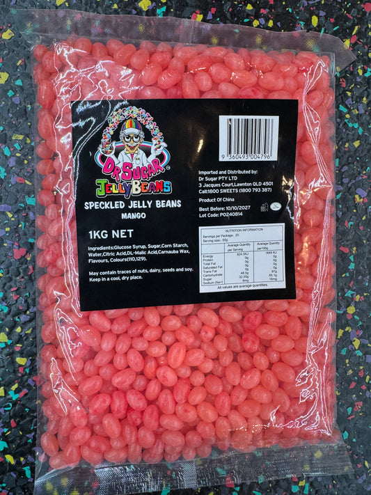 Dr Sugar - Speckled Jelly Beans Pink Mango Flavoured 1kg