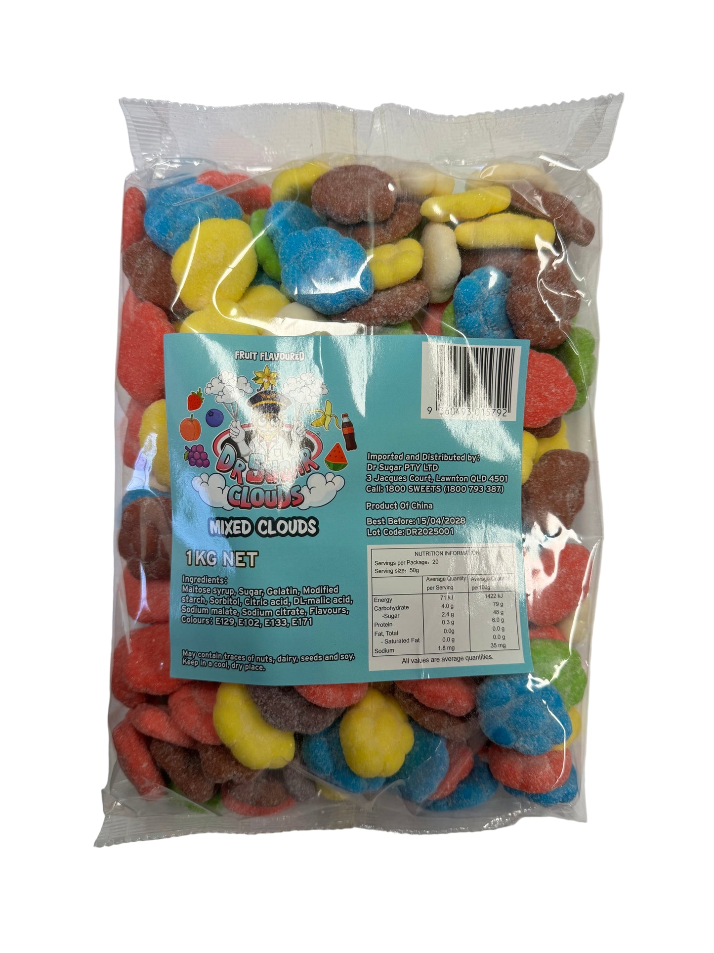 Dr. Sugar Mix Flavors Cloud Gummy 1kg