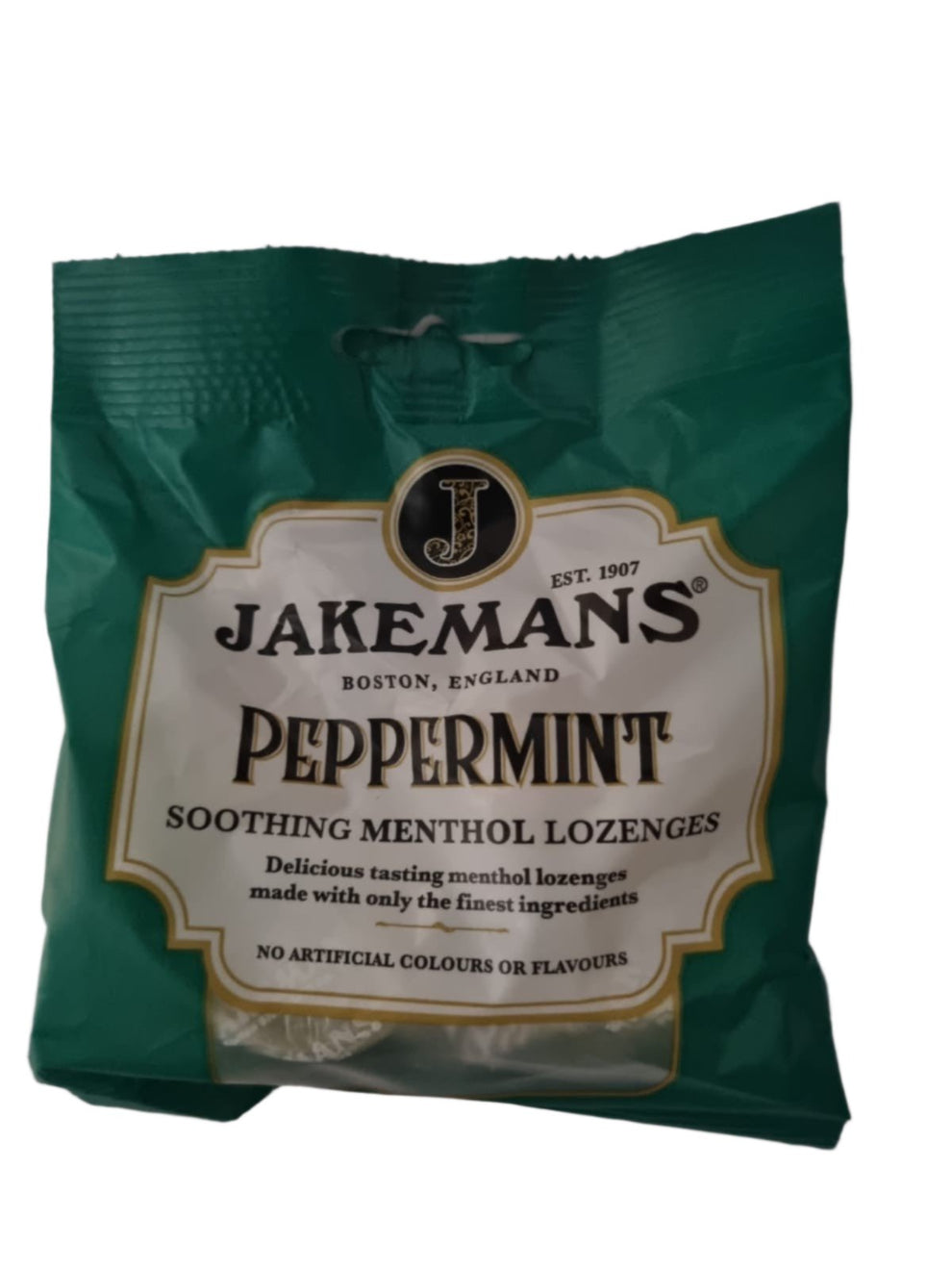 Jakemans Peppermint Soothing Menthol Lozenges 73g – Tom's Confectionery ...