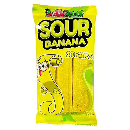 Juicy Jelly Sour Straps Banana 160g