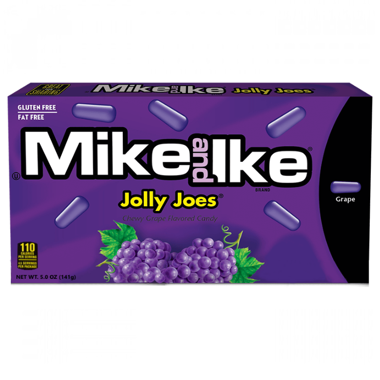 US Mike & Ike Jolly Joes Grape Movie Box 120g