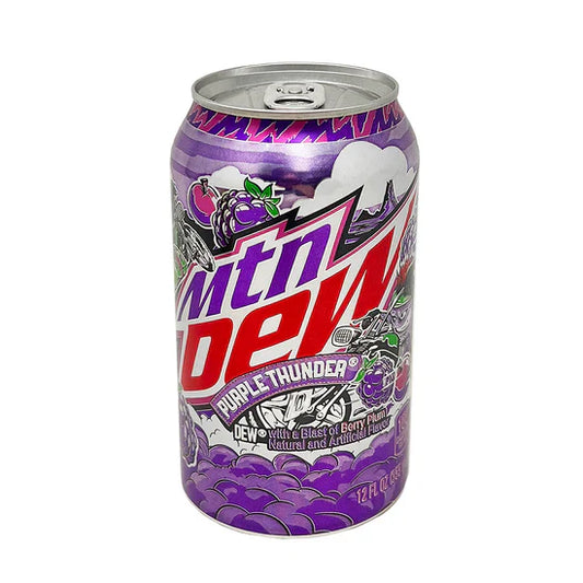 US MTN Dew Purple Thunder 355ml - Tom's Confectionery Warehouse