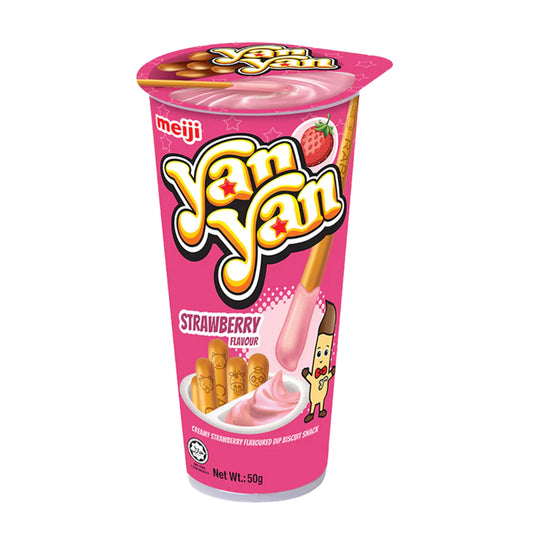 Meiji Yan Yan Strawberry Biscuit cream 50g
