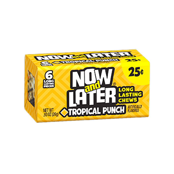 Now & Later Tropical Punch 26g – Tom's Confectionery Warehouse