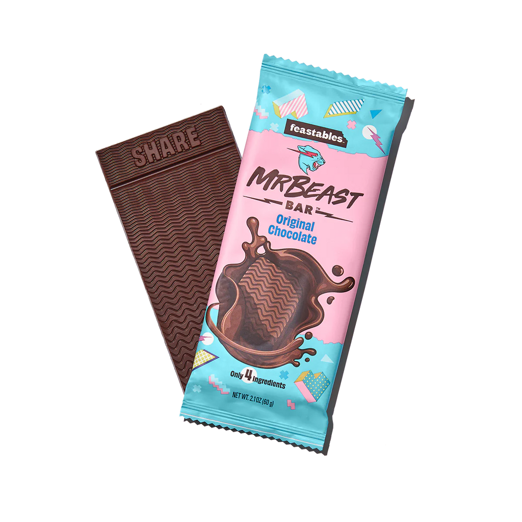 Feastables Mr Beast Bar Original Chocolate 60g – Tom's Confectionery ...