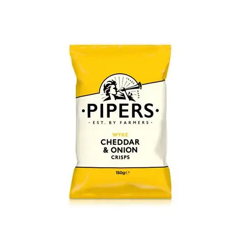 Pipers Wyke Cheddar & Onion Crisps 150g