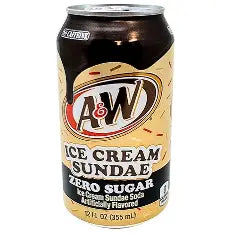 US A&W Ice Cream Sundae Zero Sugar Can 355ml