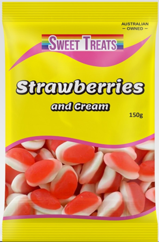 Sweet Treats Strawberries & Cream 150g