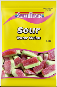 Sweet Treats Sour Water Melon 140g