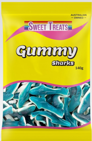 Sweet treats Gummy Sharks 140g