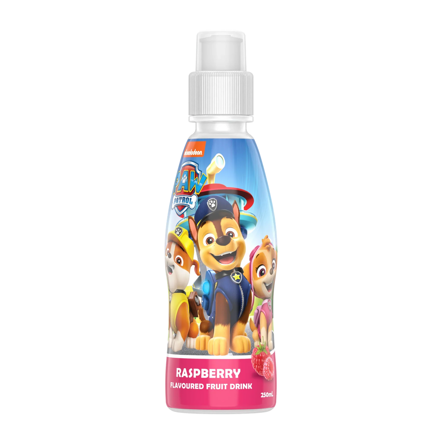 Fruity Burst Paw Patrol Raspberry Drinks 250ml - Tom's Confectionery Warehouse
