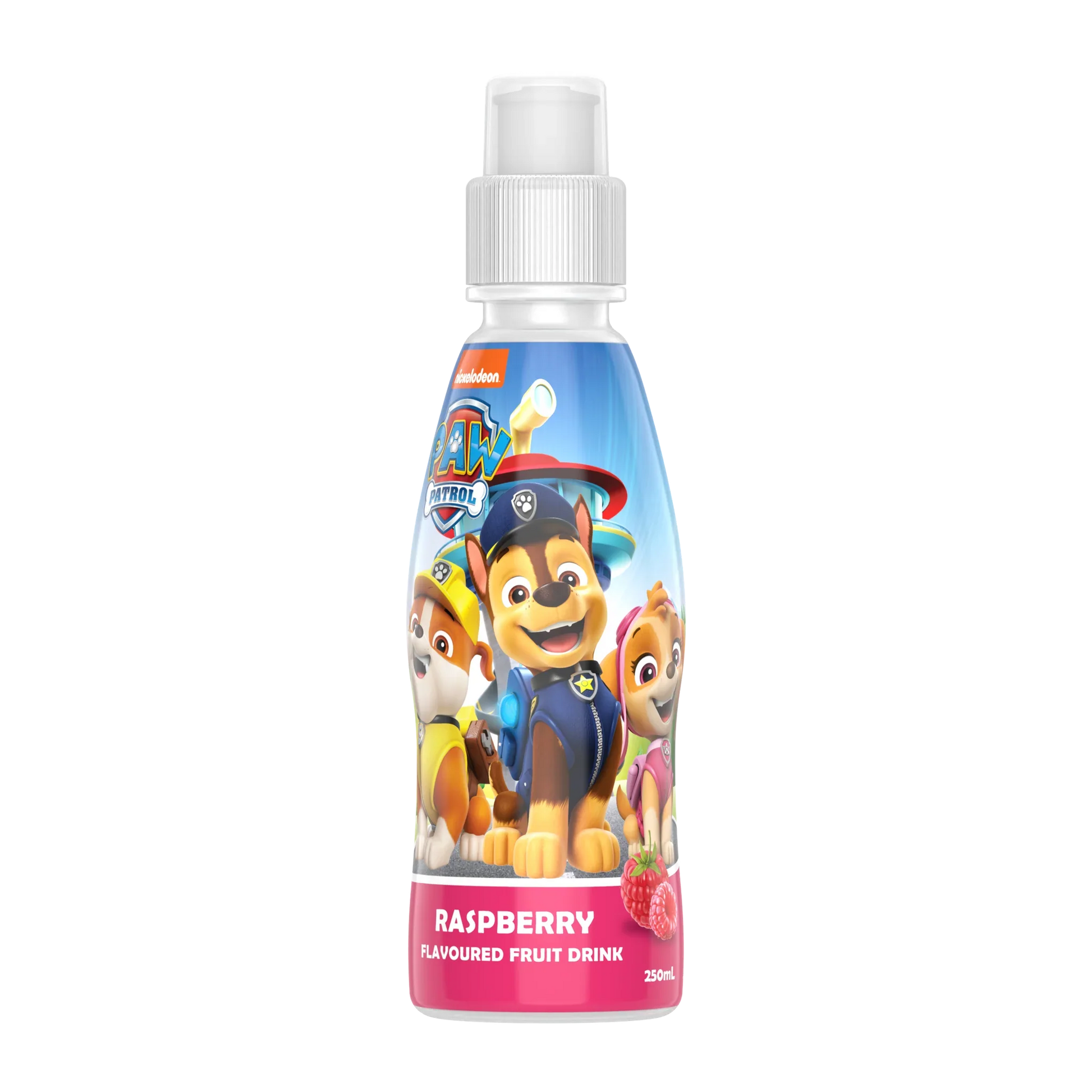Fruity Burst Paw Patrol Raspberry Drinks 250ml - Tom's Confectionery Warehouse