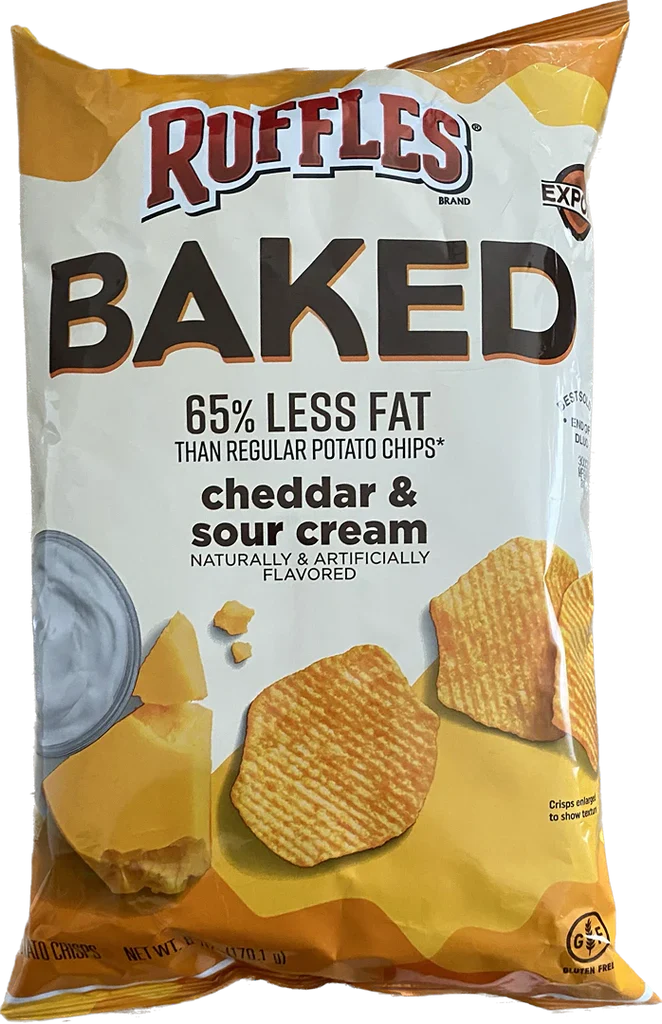 Ruffle Baked Sour Cream 170g