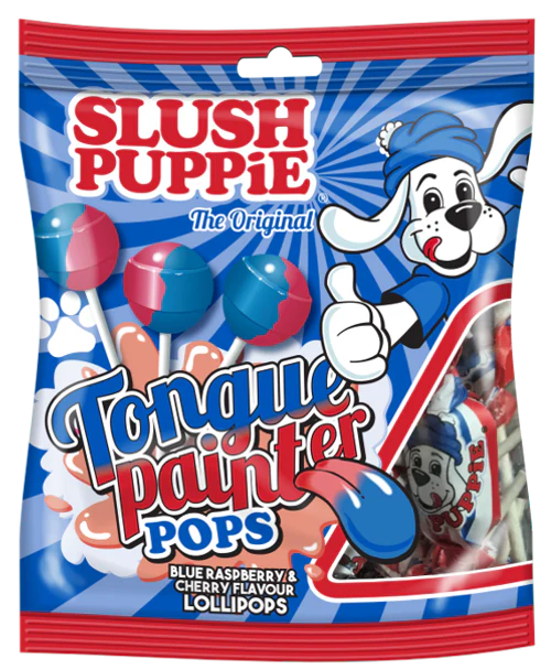 Slush Puppie Tongue Painter Pops 80g - Tom's Confectionery Warehouse